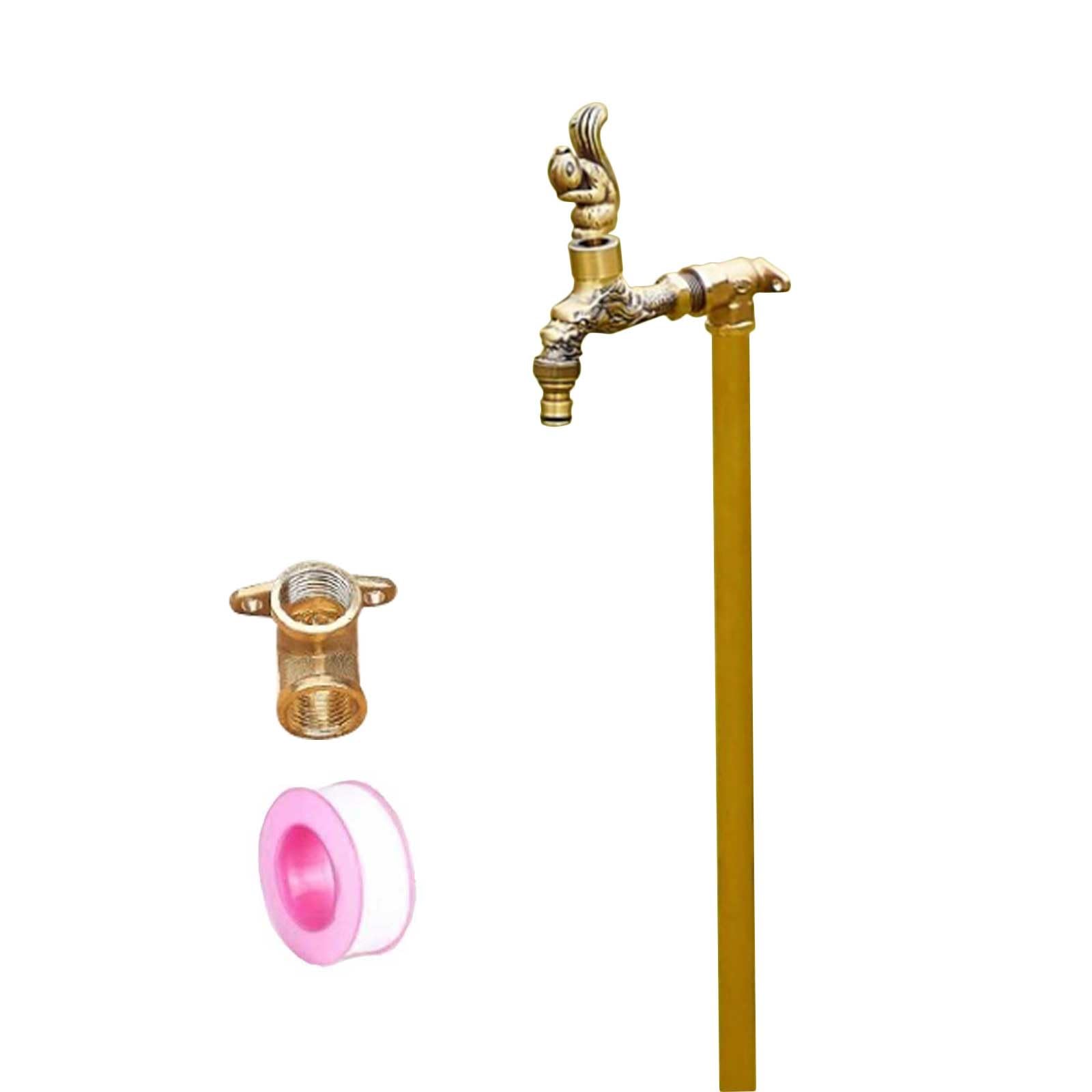 ZYCHSJXA Outdoor Freestanding Garden Faucet - 61cm Retro Water Column Antique Hydrant for & Yard Ideal Irrigation Solution Plants Flowers