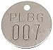Nbr Tag, 1-1/2 x 1-1/2 in, 1-25, PK25