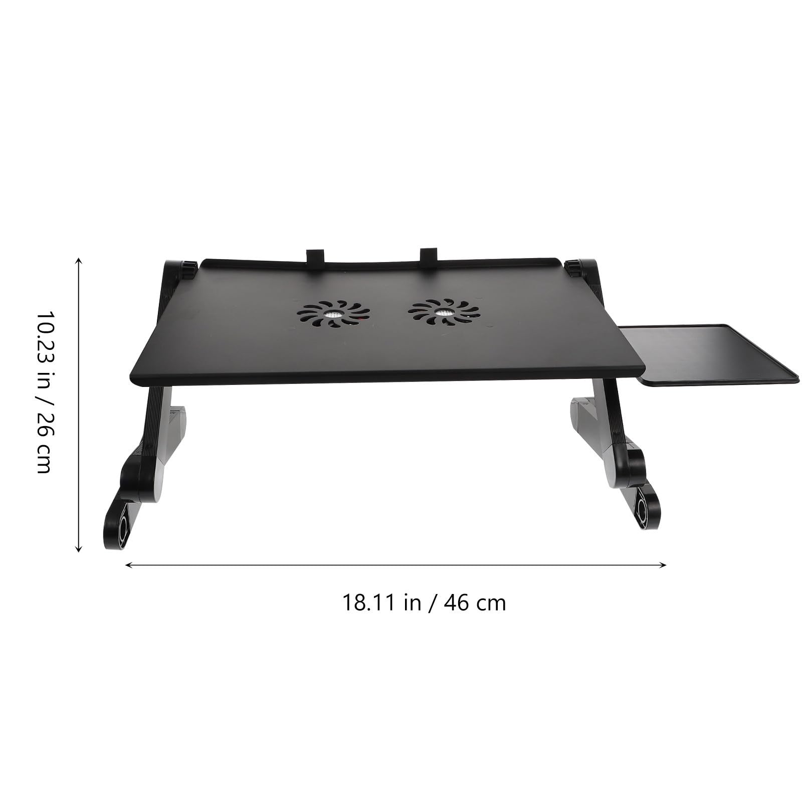 Garneck Supporto per Computer Portatile Regolabile in Altezza in Lega di Alluminio Design Ergonomico e Ventilatore per Vacanze Estive e Uso Desktop