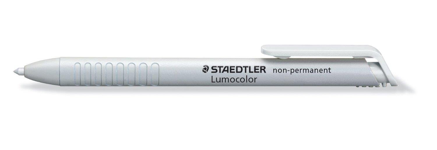 STAEDTLER 768N Lumocolor non-permanent omnichrom Trockenmarker wasserlöslich, 3,0mm, weiß 1 Stück (1er Pack)