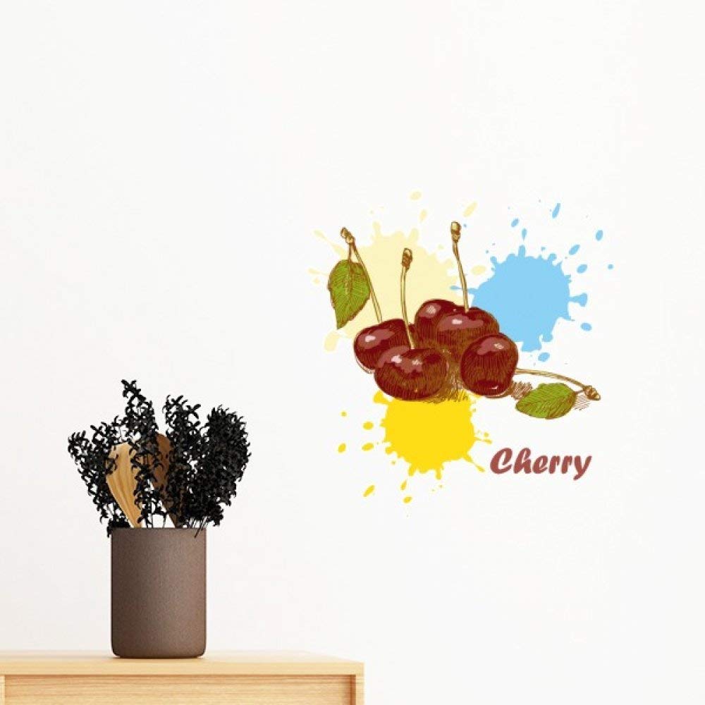 Autocollant mural cerise 30cm papier peint amovible vinyle sticker chambre sticker