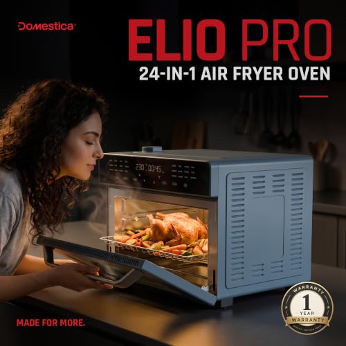 Image of Domestica Elio Pro 24 in 1 Digital Air Fryer Oven & Toaster, 30 L, 1700 W
