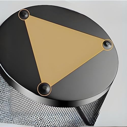 Image of GoodWill Tech Metal Mesh Waste Dustbin, Pack of 2 for Home /Kitchen - Medium (13L) Black