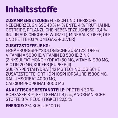 by Amazon - Hundeleckerlis - 20 Kaustreifen mit Ente & Truthahn, 200 g