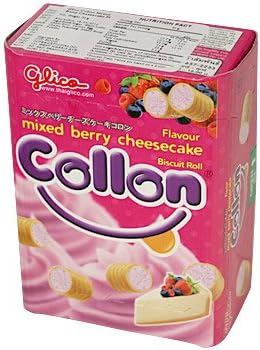 "Collon" Biscuit Roll Mix Berry Flavour!!!! 48g By Gligo (Packs of 6)