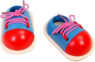 TOYANDONA Brinquedo De Cadarço De 3 Pares Para Aprender A Amarrar Cadarços De Sapatos Brinquedo Educacional Para Crianças Brinquedo De Habilidade Motora Fina Brinquedo Educacional De