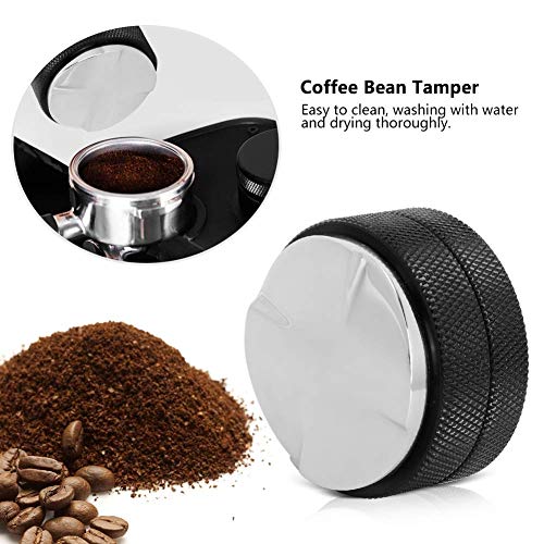 Tamper de Café de Acero Inoxidable de 58 mm Prensa para Café Expreso con Ranuras Angulares Base Ajustable Fácil de… - Imagen 3