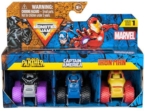 Monster Jam Pack De 3 Véhicules Marvel Minis Monster Jam Assort - vue 2