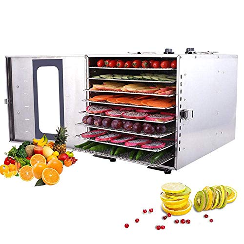 Lebensmittel Dehydrator 8 Schichten der Dörr mit Glastür, 40 ~ 90 ° C Temperatureinstellung, 15 Stunden Timing-Fruit…