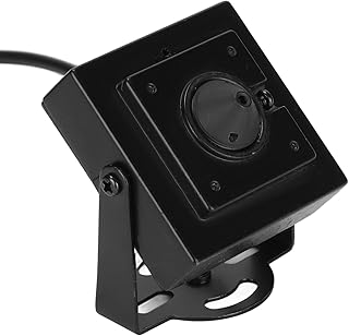 Dpofirs Mini Security POE IP Camera, 3.6mm Lens 700tvl Plug and Play Analog Signal Miniature Camera for Face Recognition Video Conference