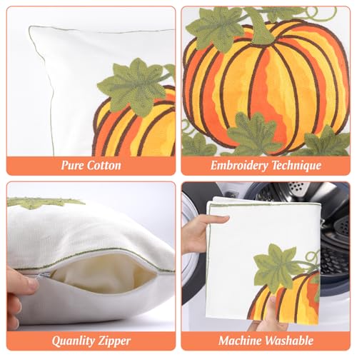 Housse de coussin Halloween extérieure brodée 45x45 - 4