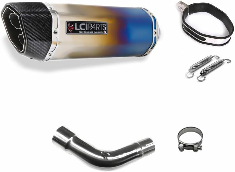 LCI PARTS ショートチタン スリップオン マフラー ホーネット250