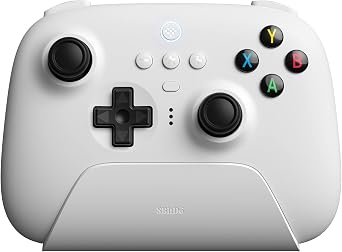 8BitDo Ultimate Controller with Charging Dock 2.4g for Windows, Android and iOS 16.3+ White