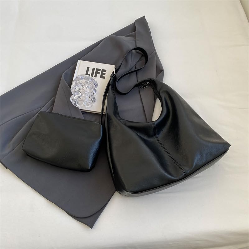 Bolso Hobo de cuero para oficina y uso diario miniatura 6