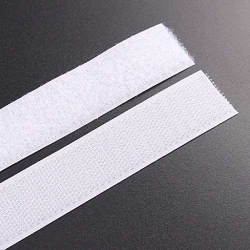 3/4'' Width X 10Meters Length White Sew On Hook And Loop Tape Fastening Nylon Fabric Tape (White, 3/4 Inch X 10 Meters) #TOP3
