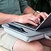 LAPGEAR Sidekick Lap Desk with Device Ledge and Phone Holder - Gray - Fits up to 15.6 Inch Laptops - Style No. 44215