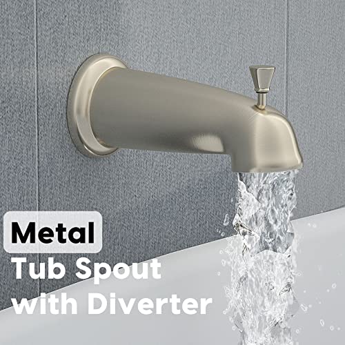 Set de grifo para ducha y bañera con válvula, grifo para ducha con rociador manual miniatura 6