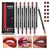 12-Colors-Lip-Liner-Pencil-Professional-Matte-Lip-Liner-and-Lipstick-set-for-Waterproof-Long-Lasting-Smooth-Natural-Lip-Makeup Vibely 12 Colors - Lip Liner Pencil Professional Matte, Lip Liner and Lipstick set for Waterproof Long Lasting Smooth Natural Lip Makeup