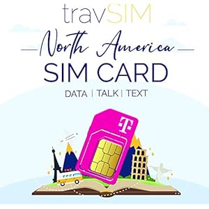 travSIM T-Mobile Prepaid Noord-Amerika (US, Canada & Mexico) SIM Kaart – 50 GB VS, 5GB CA & MX Gecombineerd Geldig voor…