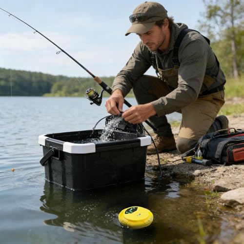 Pompe de fontaine 1800 mAh rechargeable et compacte pour l'extérieur