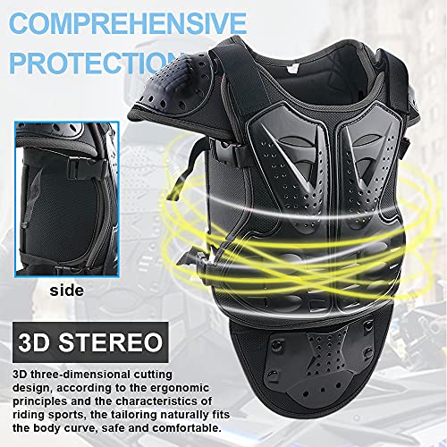 image for StarknightMT Upgraded Motorcycle Kids Armor Suit Dirt Bike Gear Elbow 