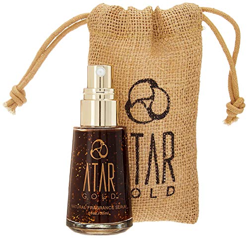 Atar Gold 24K Pure Gold Natural Perfume Fragrance Serum | Perfume made of Natural Ingredients, Cruelty Free, Vegan 1 oz | Eau de Toilette Spray for Women and Men