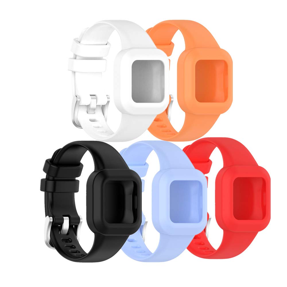 Huwokxix Watch Strap Compatible with Garmin vivofit jr 3/Fit JR3,Adjustable Silicone Sports Strap Replacement Band