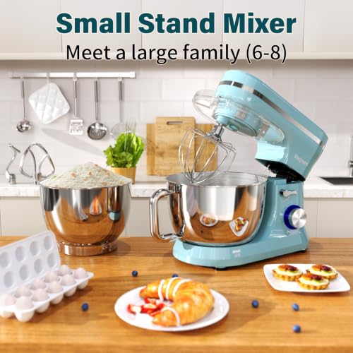 Stand Mixer, 4.5L+5L Bowls 8-speed 1000W Tilt-Head Food Mixer, Kitchen Electric Mixer with Dough Hook, Whisk, Beater, Splash Guard (Black) - Image 7