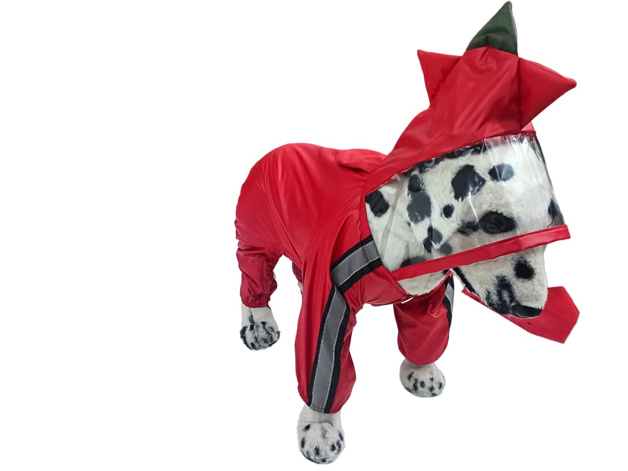 Dog Raincoats Rain Snow Coats Waterproof Clothing (4 Four Legs) Raincoat Full Cover Dogs Hooded Transparent (with Decorative Hooded design) (RedColour) (32) (B0CTZZ8XRR) Amazon Price History, Amazon Price Tracker