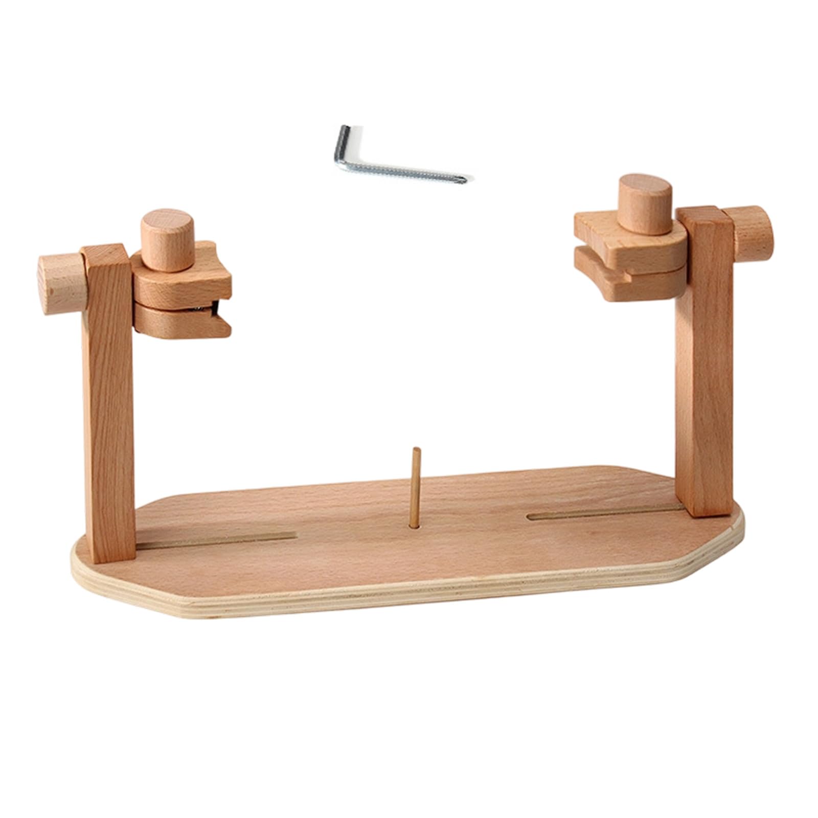 Portable Embroidery Stand with Sturdy Construction for Small Space Handcraft Wooden Embroidery Stand