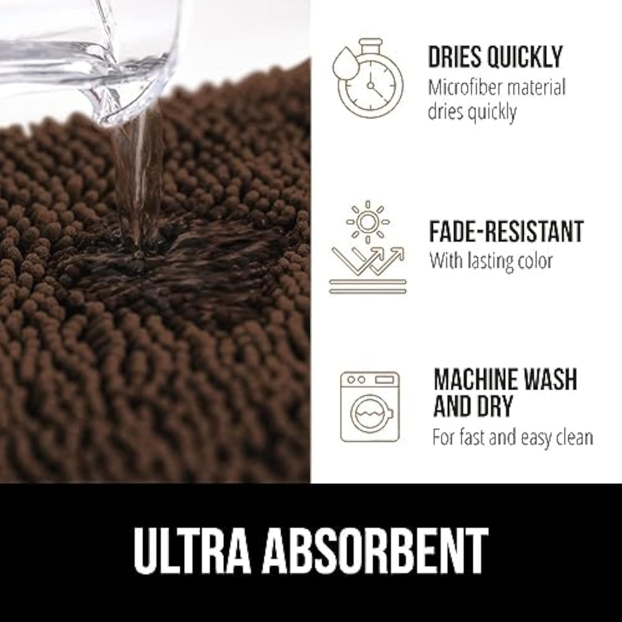 Fluffy Soft Microfiber Bath Rugs