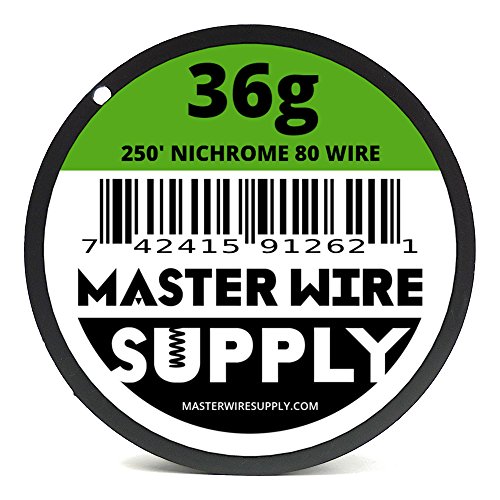 Master Wire Supply Nichrome 80-250' - 36 Gauge Resistance