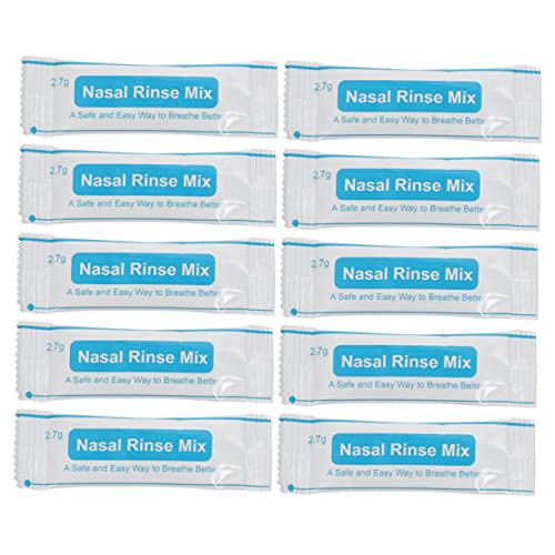 Didiseaon Bustine Di Sale Per Pulizia Naso 40 Bustine Per Lavaggi Nasali Quotidiani Di Adulti e Operai in Ambienti Polverosi Facili Da Usare