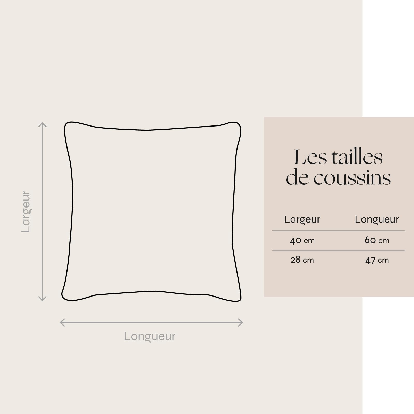 Madura - Housse de Coussin Lin Brodée 40x40 cm - Feuille de Palmier - Broderie Élégante - Collection Tropicale - Ecru Indigo - Décoration Salon Chambre Canapé - TROPI