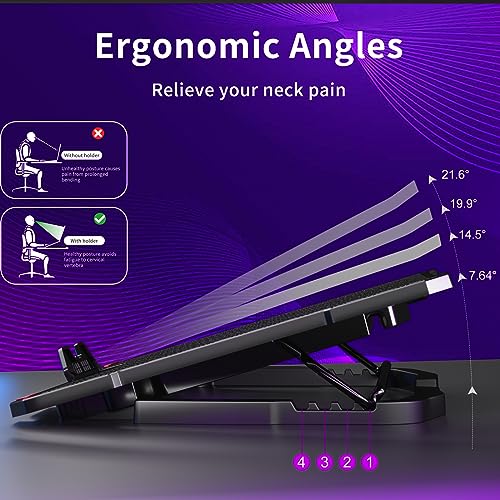 AICHESON S035 Purple y AA3 Enfriador Laptop 8 Ventiladores miniatura 3