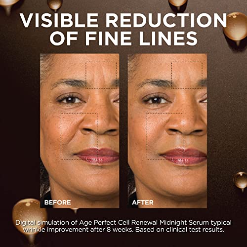 L’Oréal Paris FJFIEJFOK7236 L'Oreal Paris Age Perfect Anti-Aging Midnight Face Serum, Reduce Wrinkles 1Oz + Eye Cream Sample thumb #4