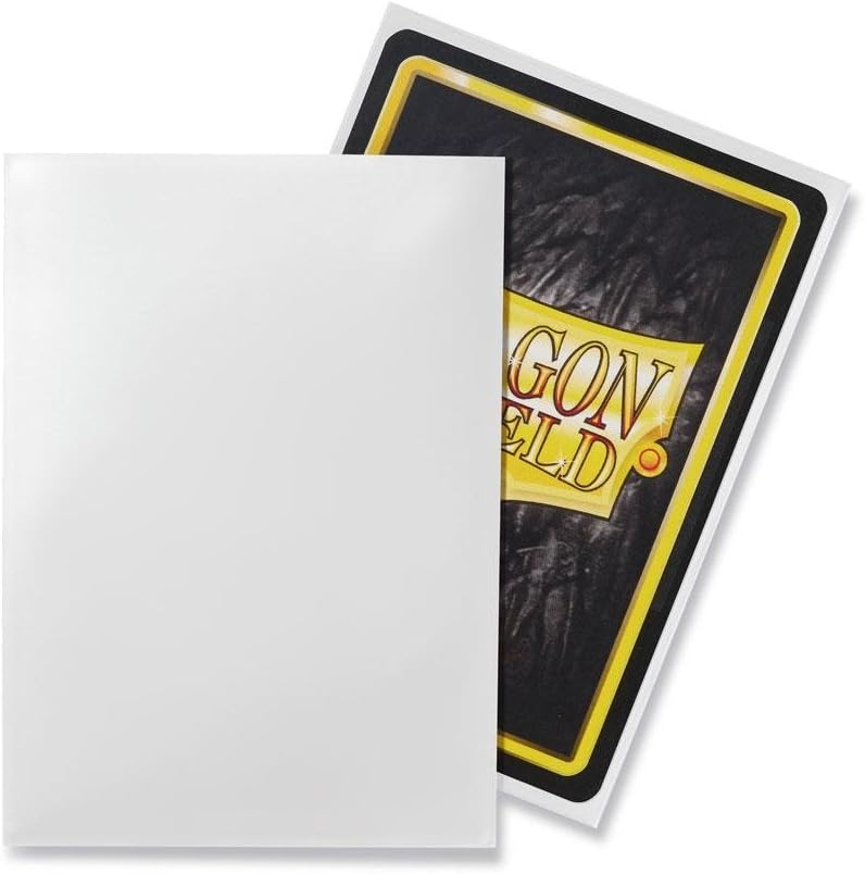 5 Packs Dragon Shield Classic White Standard Size 100 ct Card Sleeves Value Bundle! …