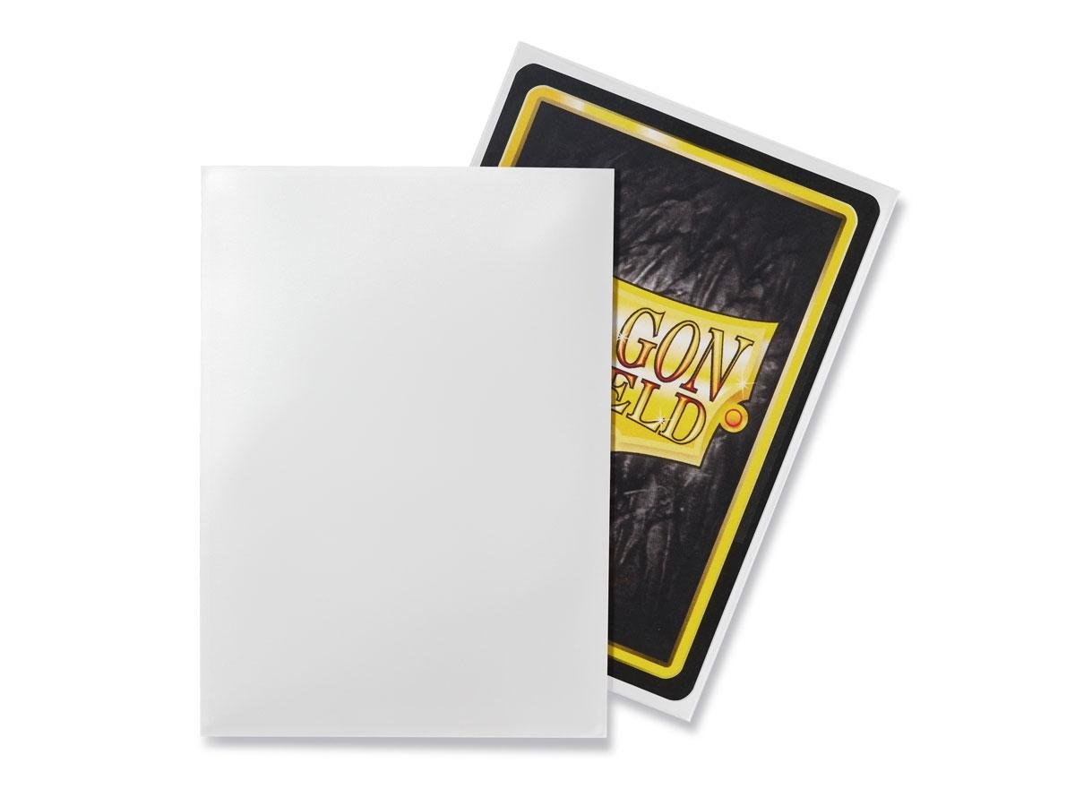 Dragon Shield Classic - Confezione da 10 custodie per carte di credito, formato standard, 100 ct, colore: Bianco