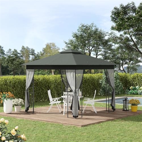 Sturdy Slant Leg Pop Up Canopy for Outdoor Shade – Portable Beach Canopy with UV Resistant Fabric and Wind Venting Design