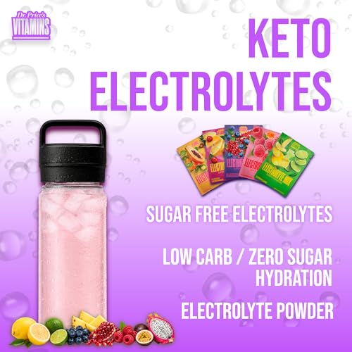 Image of Dr. Price's Vitamins Electrolytes Powder Packets, Variety Pack, 30 Pack | Sugar Free Hydration, Electrolyte Mix, Sodium, Potassium & 72+ Trace Minerals, Keto Friendly, Made in USA, Doctor-Formulated