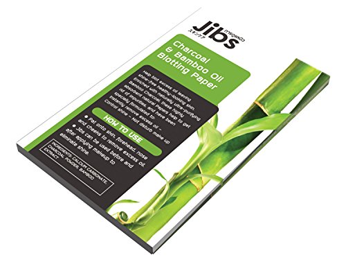Jibs-Charcoal-Bamboo-Oil-Blotting-Paper-50-Premium-Quality-Facial-Oil-Absorbing-Sheets-Make-Up-Proof-Face-Blotter-Tissue-For-Oil-Control-Natural-Enriched-Skin-Care-Formula-To-Preven Jibs Charcoal & Bamboo Oil Blotting Paper -50 Premium Quality Facial Oil Absorbing Sheets-Make Up Proof Face Blotter Tissue For Oil Control -Natural Enriched Skin Care Formula To Preven