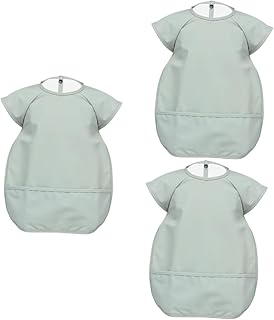 HOMSFOU 3 Peças Babadores Para Bebês Comendo Babadores Para Bebês Avental Para Bebês Babadores Para Meninas Babadores Para Alimentação De Bebês Babadores Arte Aventais Para Crianças