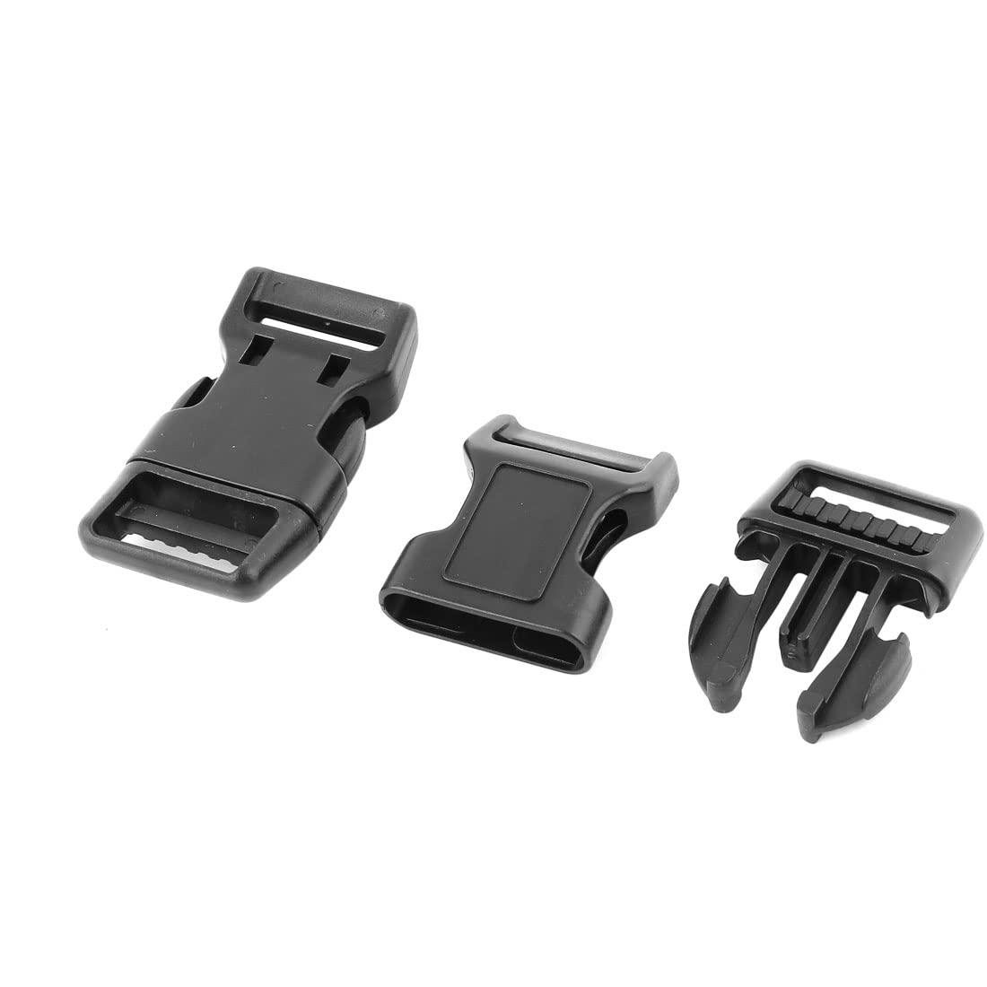 Ruilogod Plastica da viaggio per esterni bagagli Backpack Bag Strap Laterale Fibbia a sgancio rapido 100 pz