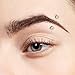 AVYRING 16g Gold Eyebrow Piercing Jewelry Tiny Eyebrow Rings Internal Thread Surgical Steel Curved Barbell Helix Daith Earrings for Women Small Belly Button Rings Vertical Labret Lip Jewelry 6mm 8mm 10mm