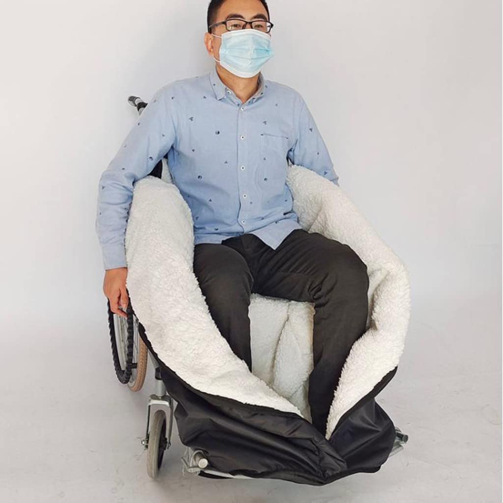 Manta Ligera para Silla de Ruedas, Funda para Silla de Ruedas, Funda para Silla de Ruedas para Adultos, Fundas cálidas para sillas de Ruedas manuales y eléctricas