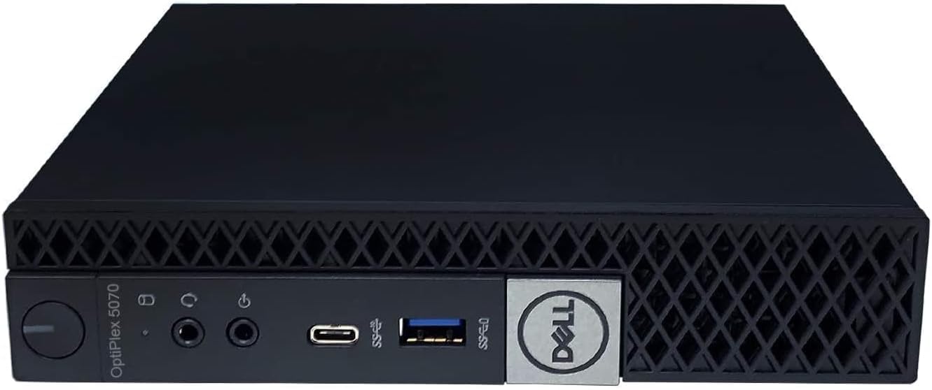 Dell OptiPlex 5070 Mini PC Windows 11 Pro, Intel Core i5-8500T, 8 GB de RAM, SSD de 256 GB, soporte 4K, DisplayPort, teclado QWERTY de EE. UU — view 4