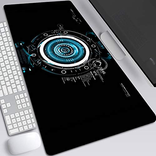 YLQC Großer Gaming Mauspads Büro Tischmatte, Iron Man Art-Tastaturmatten - rutschfeste Gummiunterseite Und Waschbar, Ungiftig, Geschmacklos TTT ~ (Farbe : D, Size : 90X40X0.3CM) Cover