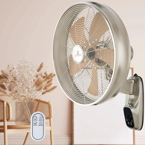 Ventilador De Pared, Mando A Distancia, 3 Velocidades De Ventilación, Cabezal Oscilante Multiorientable, Temporizador(D)