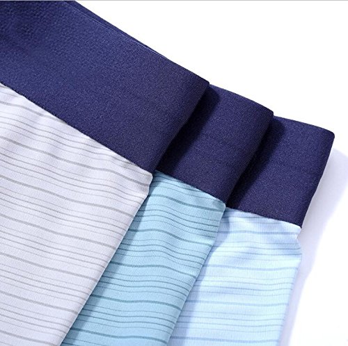 3-Pack Frühling Und Sommer Seamless Unterwäsche Herrenunterwäsche EIN Ice Silk Unterwäsche Herren Boxer Schnell Trocknende Hose Breathable Seamless Knitting Männer Jugend Jungen - 4 - XXXL