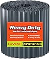 LAVEVE Corrugated Metal Garden Edging - Sturdy Border Perfect for DIY Flower Beds and Landscaping Borders (Dark Gray, 6 Inch x 40FT)
